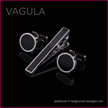 VAGULA Classic Onyx Gemelos broche boutons de manchettes cravate cravatte Set cravate officielle (T62285)